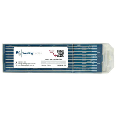 Tungsten 0.8% Zirconiated Electrode 2.4 x 175mm in a pack of 10 from Welding Suplex.